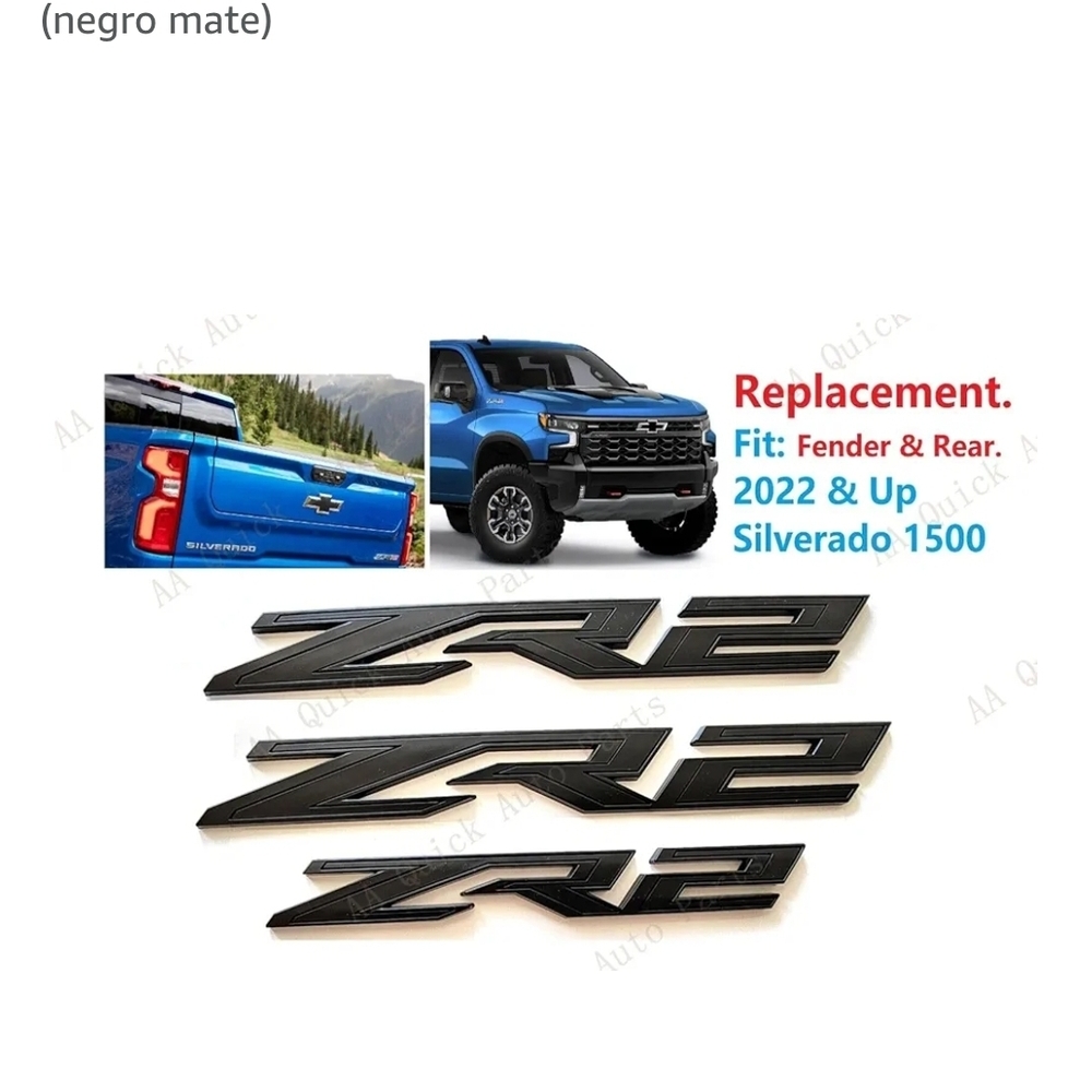 Chevrolet Silverado ZR2 Emblem Set